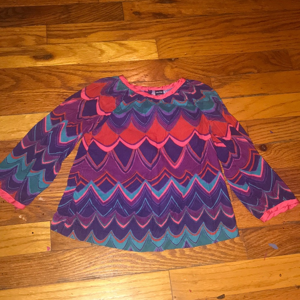 Colorful corduroy blouse